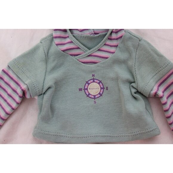 American Girl Doll 5 pc Clothing Lot JLY Sweater Hoodie Pants Dress Shirt - Picture 15 of 16